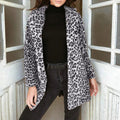 Dámský leopardí kabát