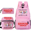 Školní batoh v sadě s taškou a penálem Stranger Things