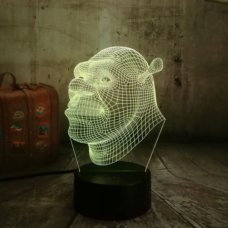 Lampa 3D Shrek