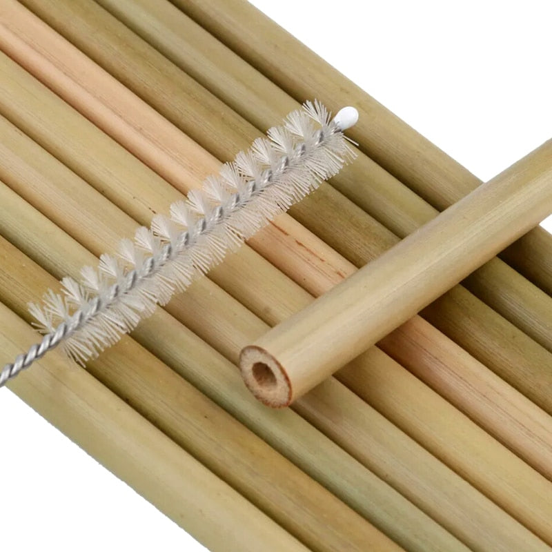 Brčka z bambusu - 5 ks