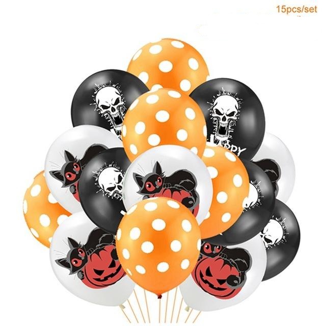 Černé halloween balónky