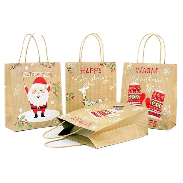 Vánoční papírové tašky