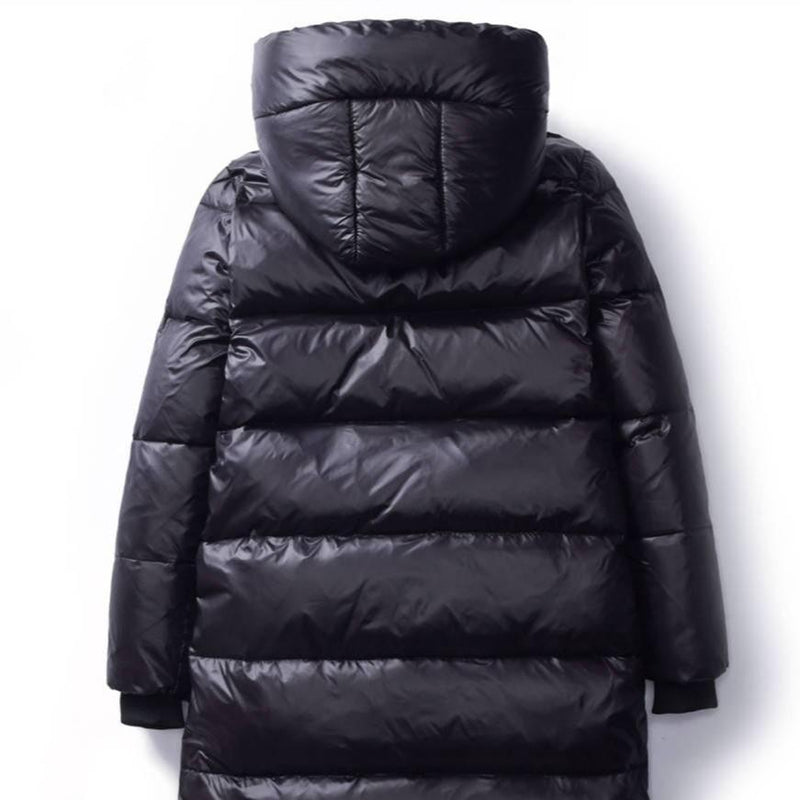 Dámská dlouhá bunda s kapucí (Výprodej)