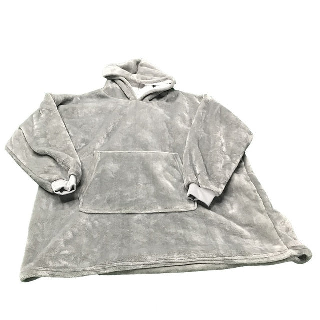 Teplá mikinová deka (Výprodej)