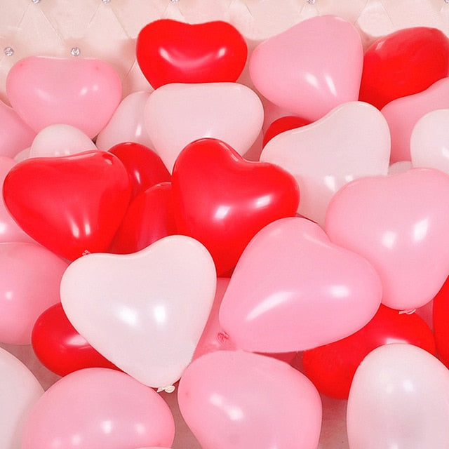 20ks balónků ve tvaru srdce