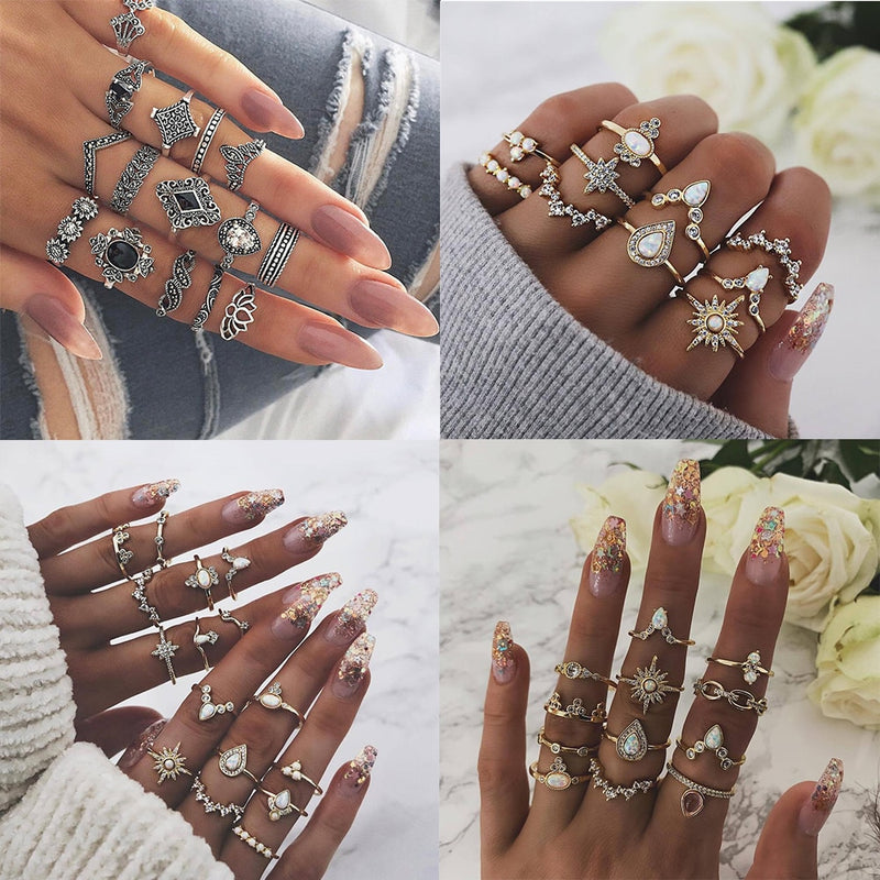 Krásný set prstýnků