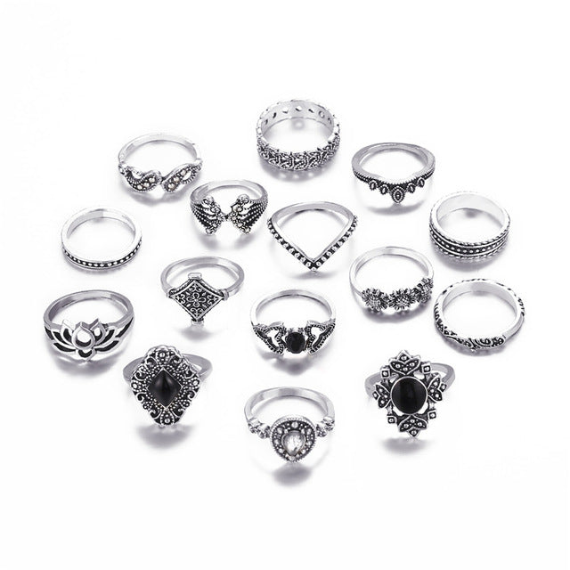 Krásný set prstýnků