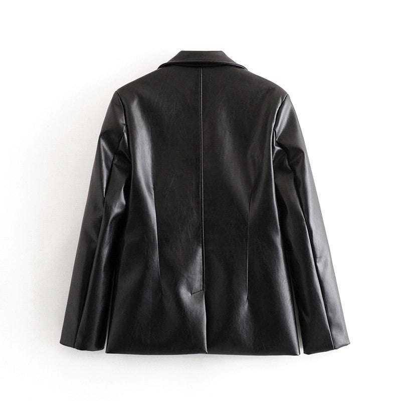 Dámský kožený kabát (Výprodej)