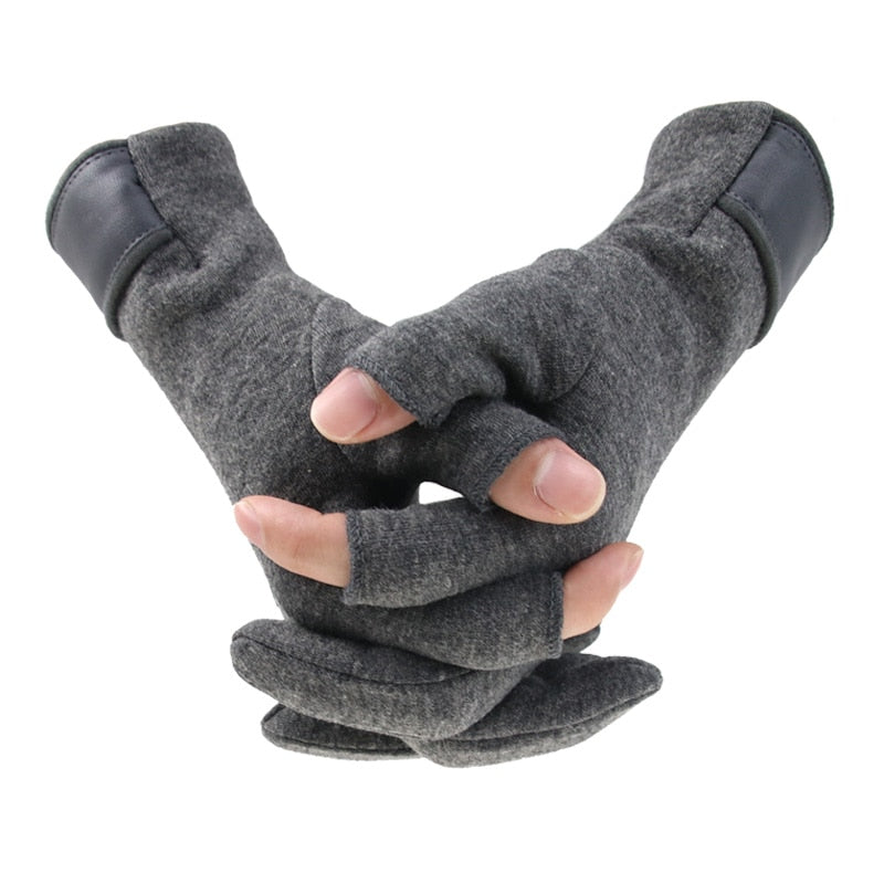 Pánské zimní rukavice s odhalenými prsty
