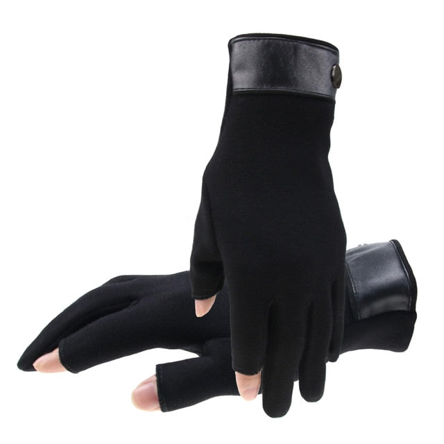 Pánské zimní rukavice s odhalenými prsty