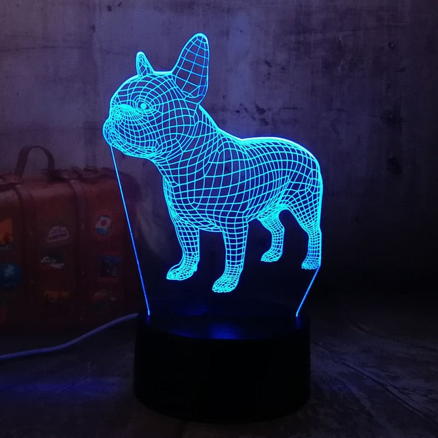 Lampa 3D buldoček (Výprodej)