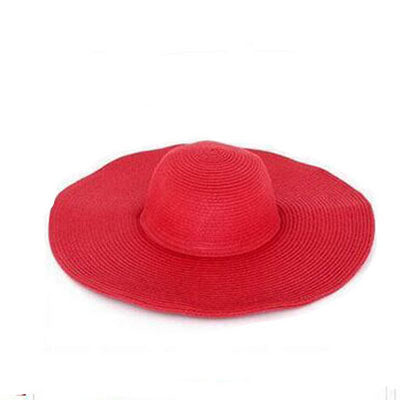 Slaměný jednobarevný klobouk (Výprodej)