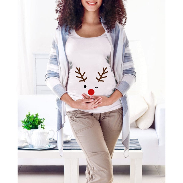 Triko pro těhotné s vánočním motivem (Výprodej)