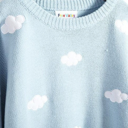 Dámský svetr s oblaky