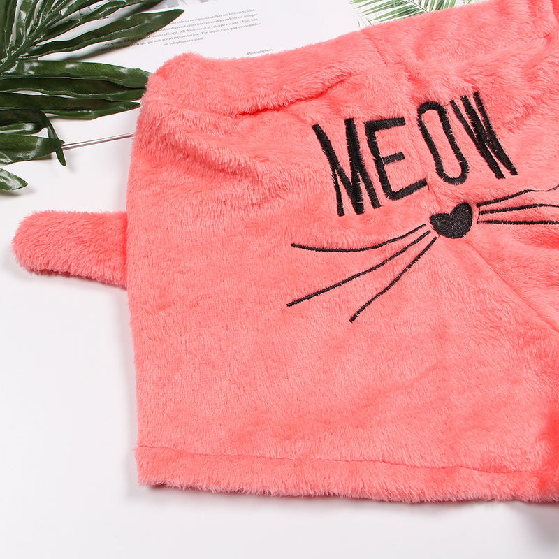 Dámské teplé pyžamo Meow
