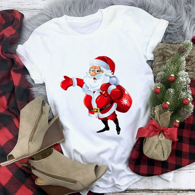 Dámské vánoční tričko s potiskem