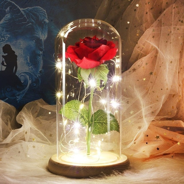 Růže ve skle