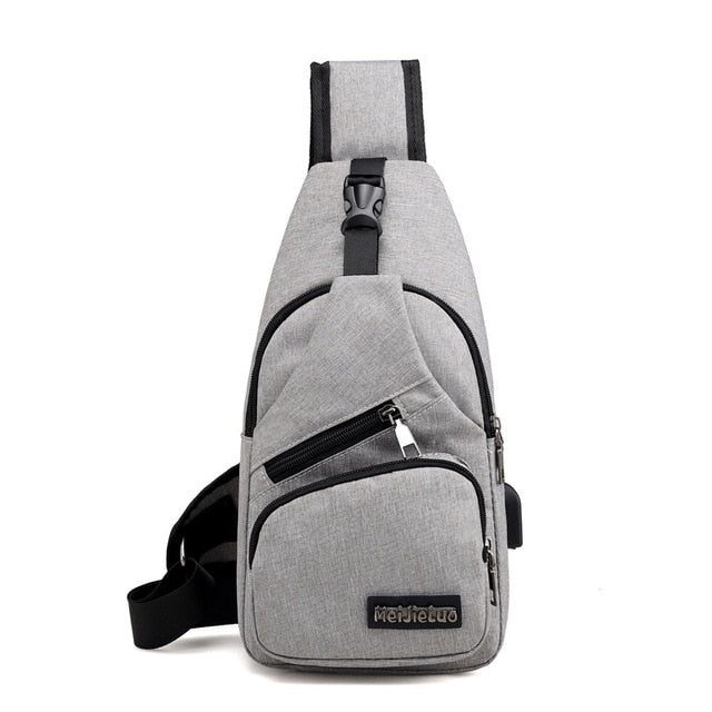 Pánská taška přes rameno s USB