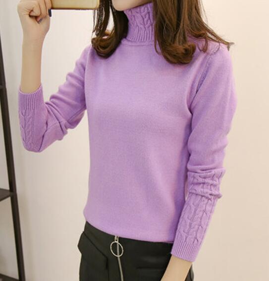 Dámský pletený svetr s rolákem (Výprodej)