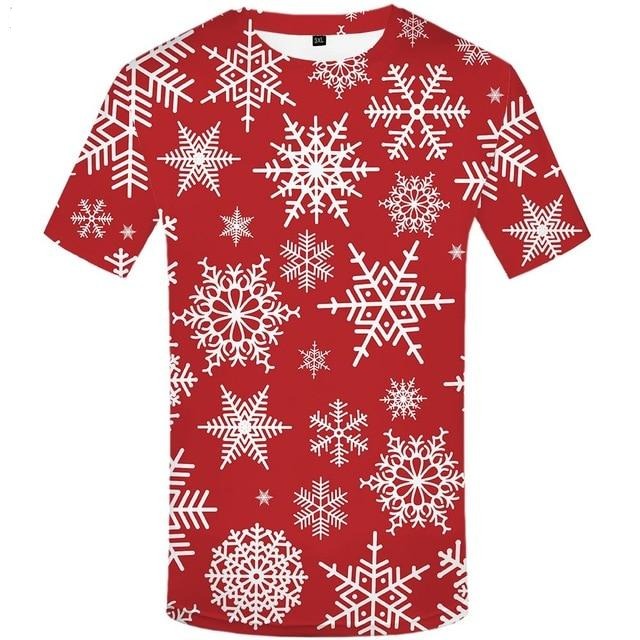 Pánské tričko s vánočním 3D potiskem