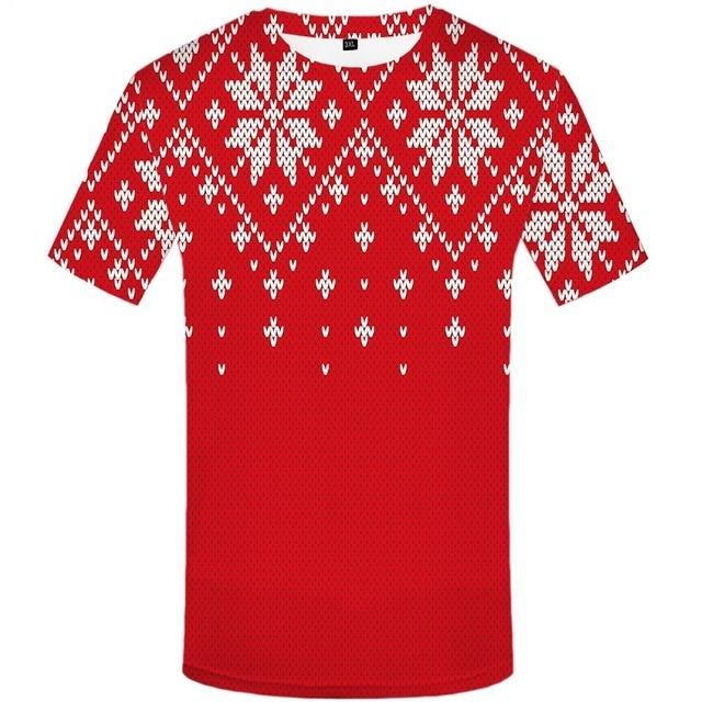 Pánské tričko s vánočním 3D potiskem