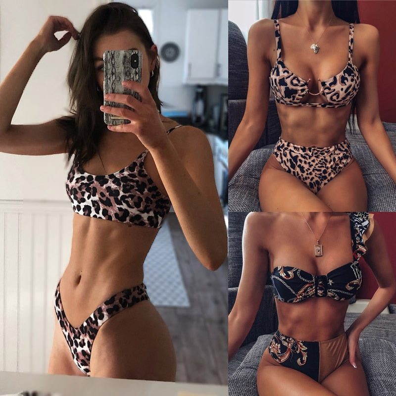 Dámské leopardí bikiny (Výprodej)