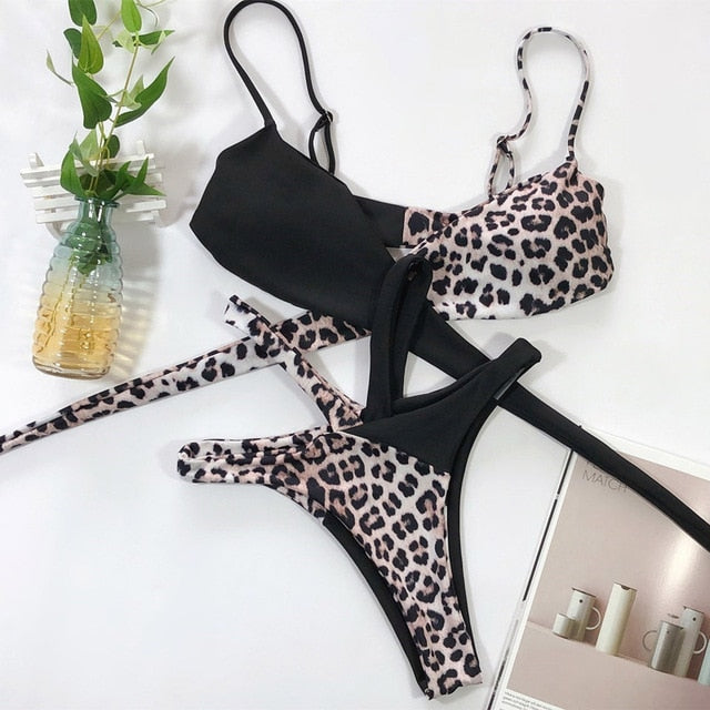 Dámské leopardí bikiny (Výprodej)