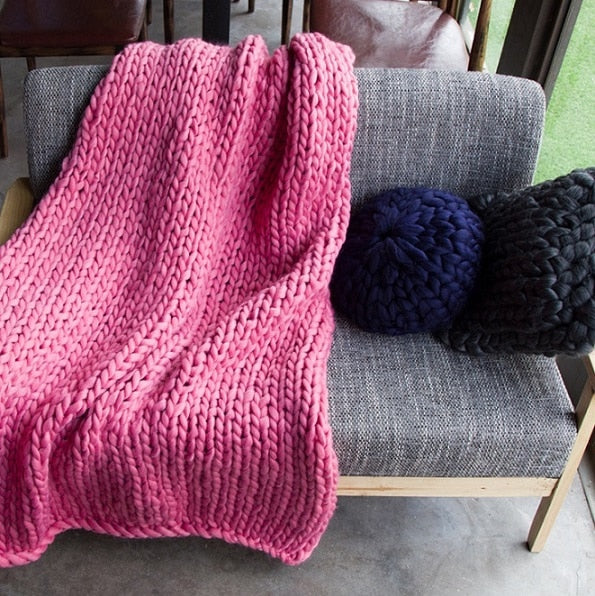 Pletená teplá deka (Výprodej)