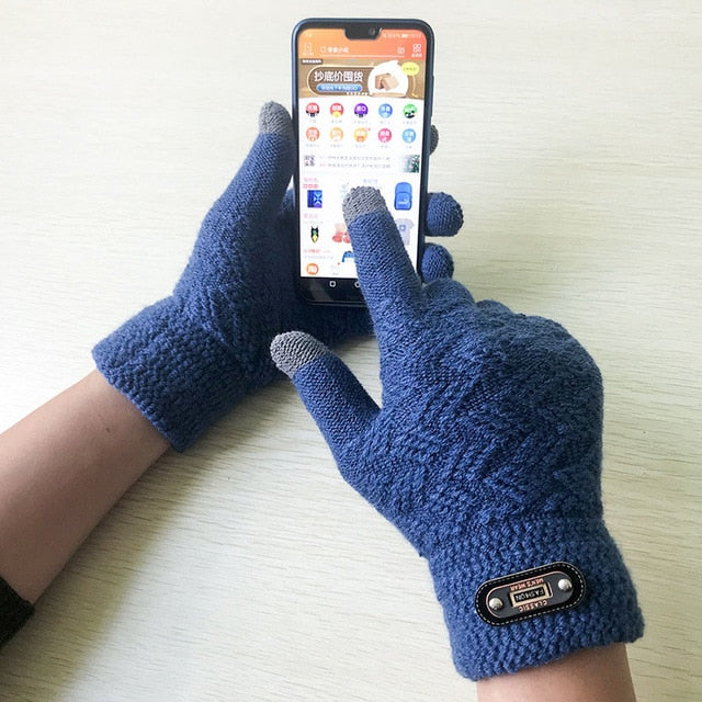 Pánské jednobarevné rukavice