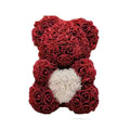 Medvídek z umělých růží