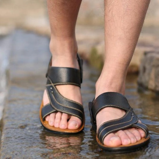 Pánské kožené sandále