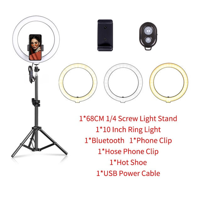 Kruhové selfie LED světlo