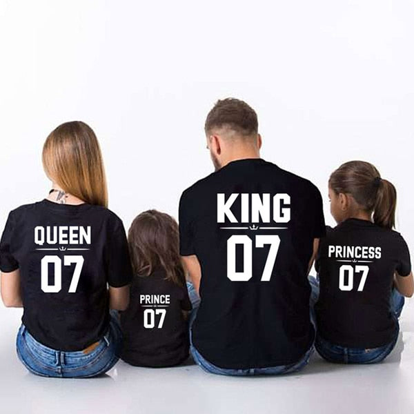 Rodinné tričko King a Queen