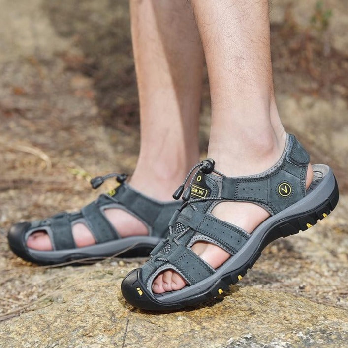 Pánské kožené sandále (Výprodej)