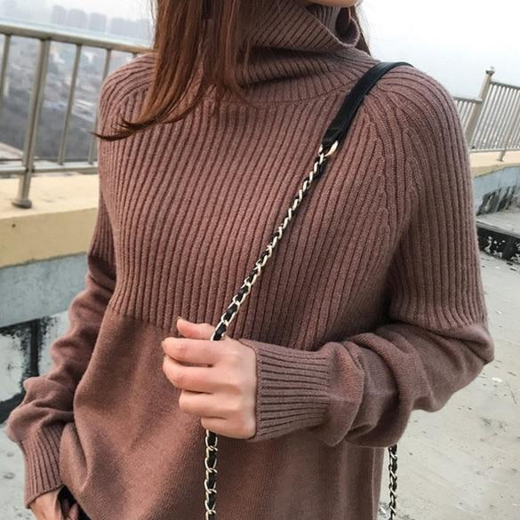 Dámský vintage svetr s rolákem