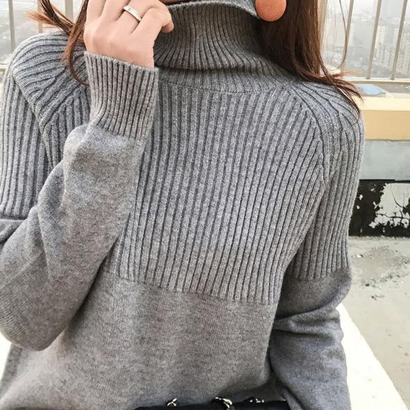 Dámský vintage svetr s rolákem
