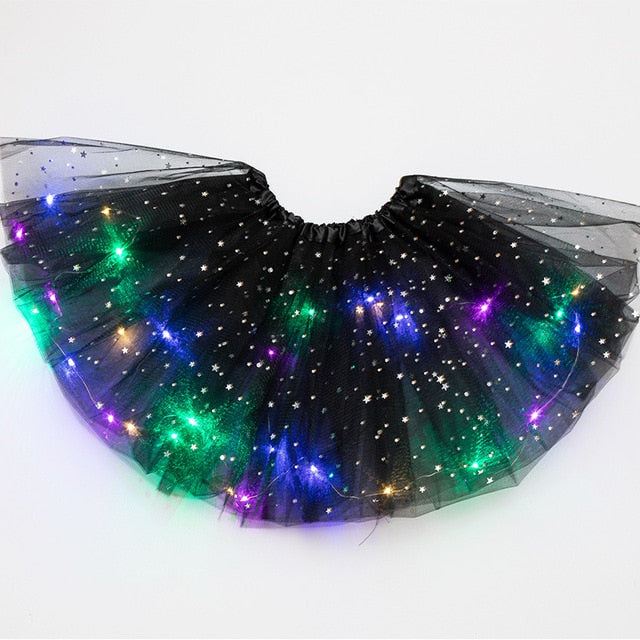 Tylová sukně s LED světýlky (Výprodej)