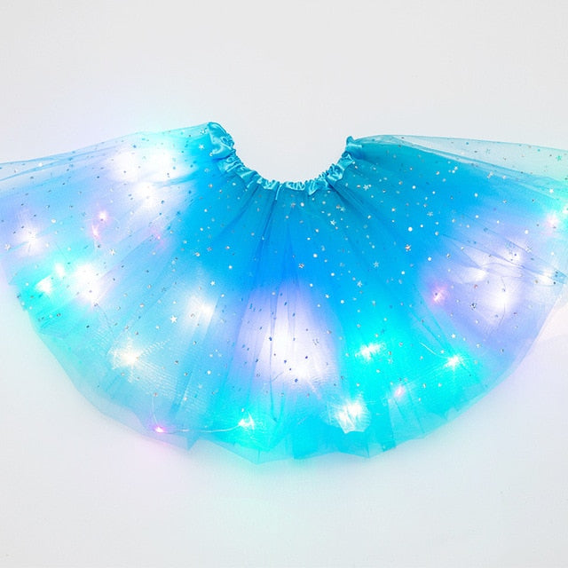 Tylová sukně s LED světýlky