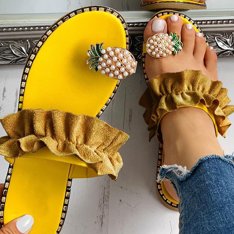 Dámské sandále s ananasem