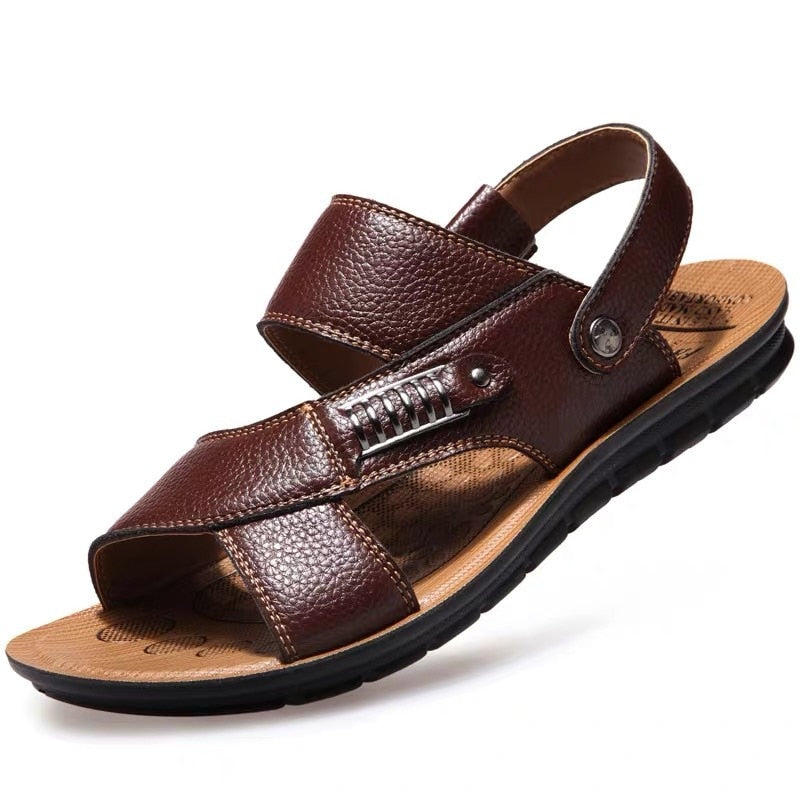 Letní kožené sandále