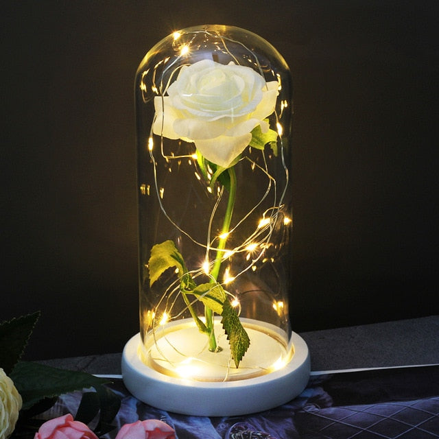 Svítící růže v luxusním balení (Výprodej)