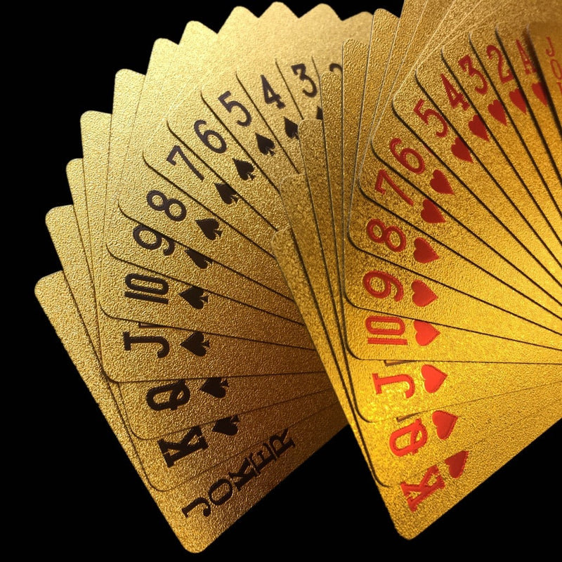 Zlaté pokerové karty
