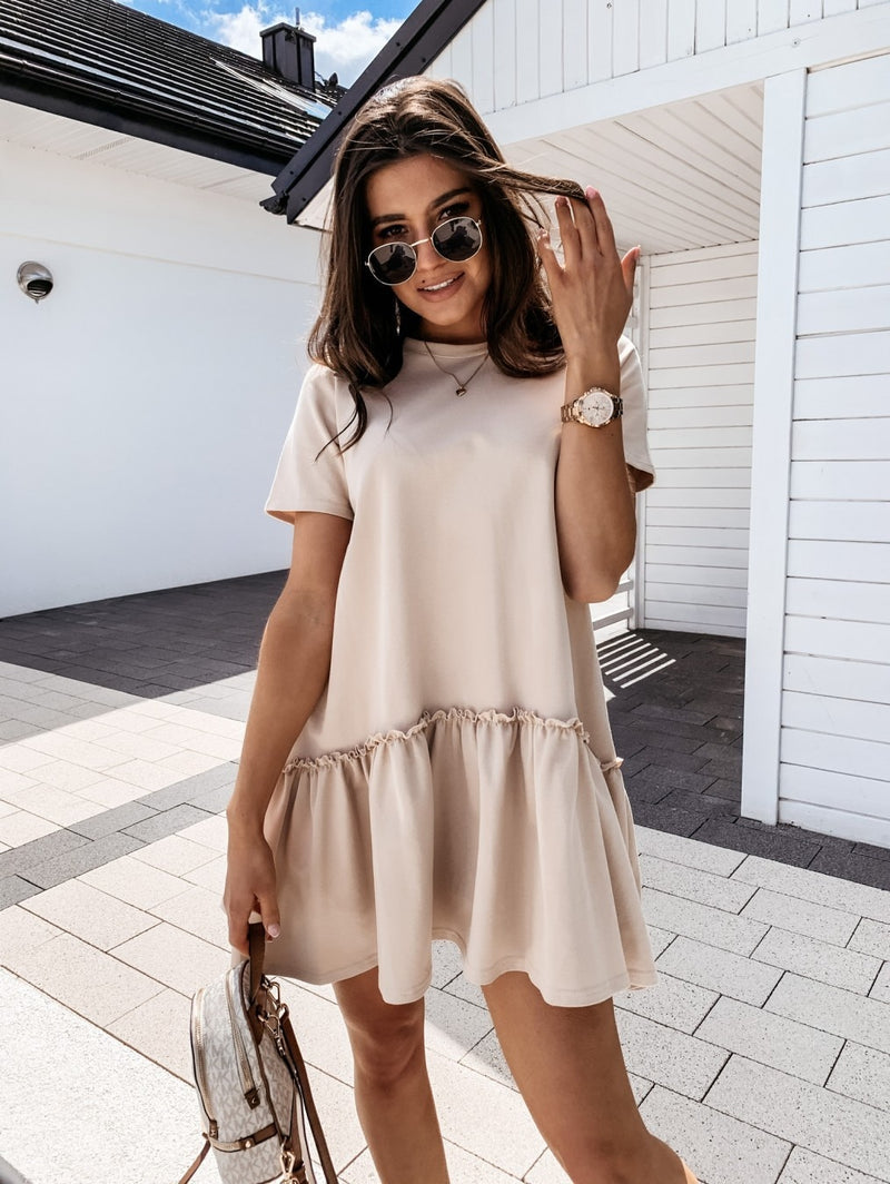 Letní šaty s krátkým rukávem