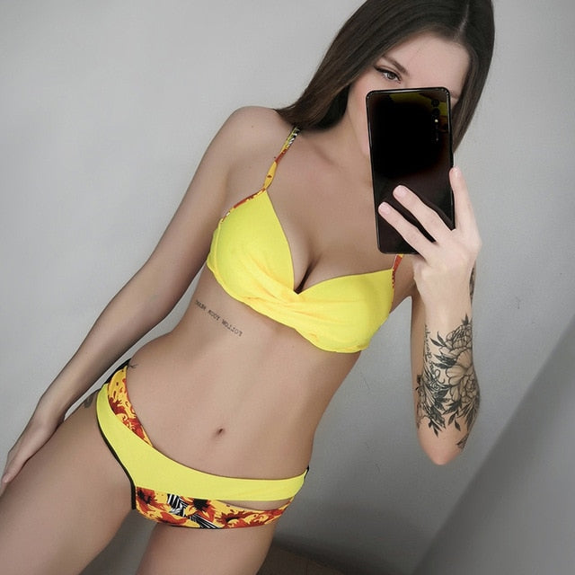 Bikiny s push up košíčky (Výprodej)