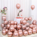 25 ks rose gold balónků