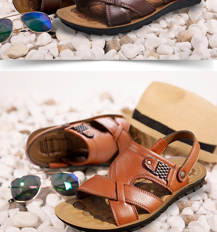 Kožené pánské sandále