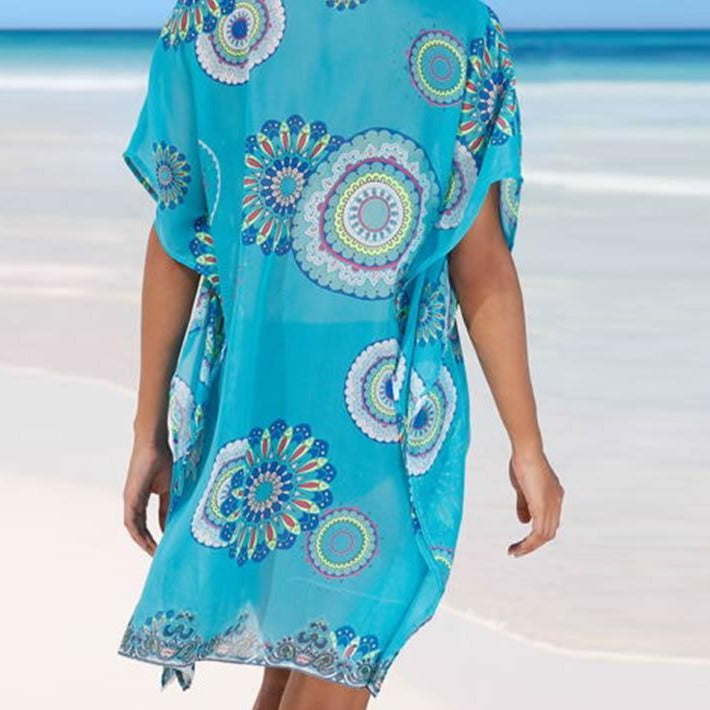 Dámské plážové šaty s potiskem