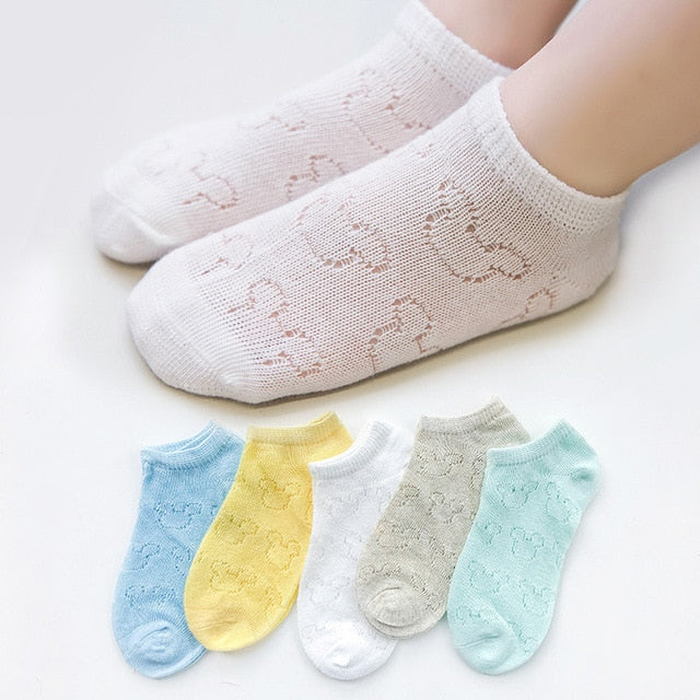 5 párů dětských barevných ponožek