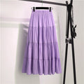 Letní maxi sukně v barvě lila