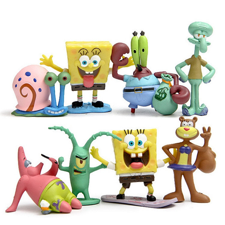 8 ks postaviček Spongebob